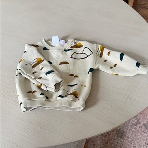 Zara Patterned Cream Sweatshirt boys